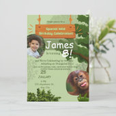 besondere Geburtstagsfeier der wilden Adoption Einladung (Stehend Vorderseite)