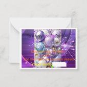 Besondere Geburtstagskarten Mitteilungskarte (Vorderseite)