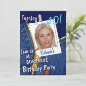 Besondere Geburtstagspartei Einladung (Stehend Vorderseite)