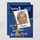 Besondere Geburtstagspartei Einladung (Vorne/Hinten)