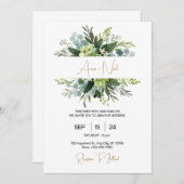 Besondere Gemusterte Hochzeitseinladung Einladung (Vorne/Hinten)