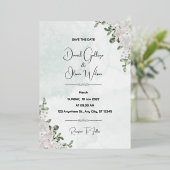 Besondere Gemusterte Hochzeitseinladung Folieneinladung (Stehend vorne)