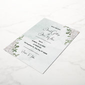 Besondere Gemusterte Hochzeitseinladung Folieneinladung (Gedreht)