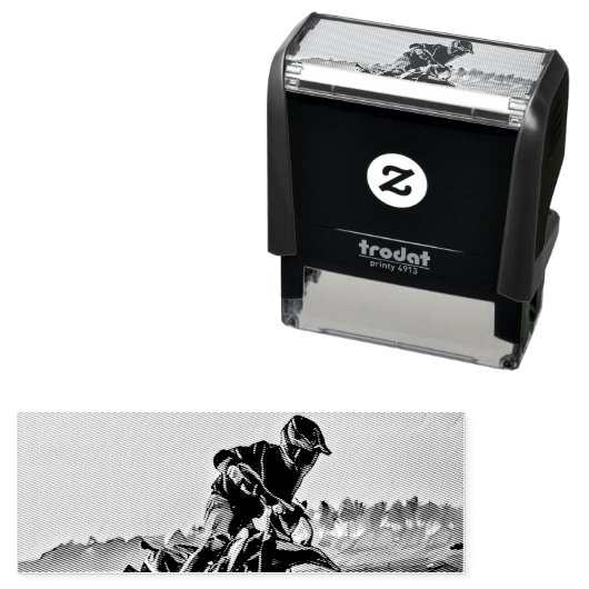 Besondere Geschenke für Motorradfahrer Permastempel (Beispiel)