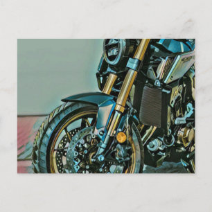 Besondere Geschenke für Motorradfahrer Postkarte