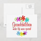 Besondere Grandkinder Postkarte (Vorne/Hinten)