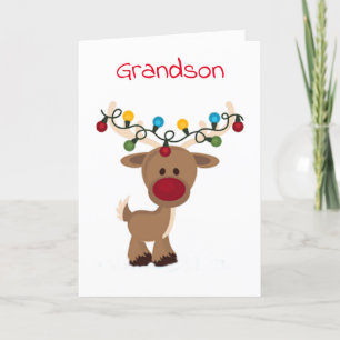 **BESONDERE GRANDSON** MERRY CHRISTMAS FERIENKARTE FEIERTAGSKARTE