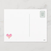 Besondere Herzen mit Ihrem Foto Feiertagspostkarte (Rückseite)