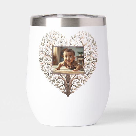 Besondere Herzfrequenz Fotos Wasserflasche (Rückseite)