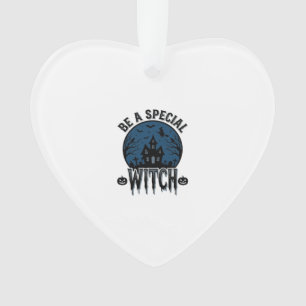 Besondere Hexen Halloween Vintage Gravur Design_1 Ornament