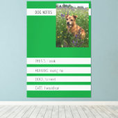 Besondere Hundeschriften Ironic Mini Padfolio Leinwanddruck (Insitu (Holzboden))