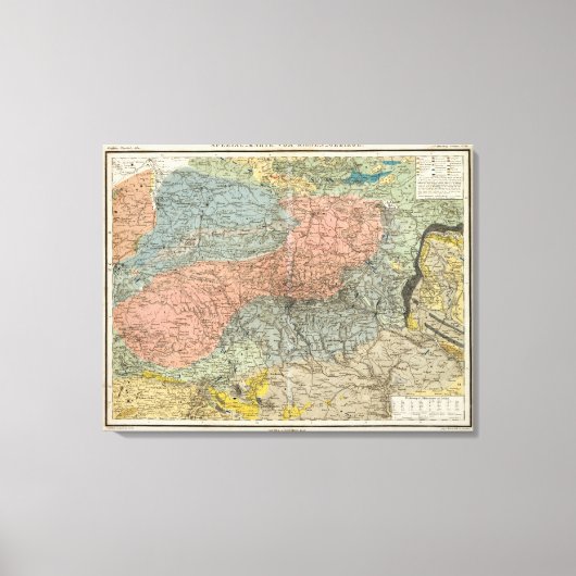 Besondere Karte der Riesengebirge Leinwanddruck (Vorderseite)