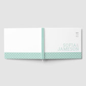 BESONDERE KEEPSAKE einfache moderne Art Pfeffermin Gästebuch (Voll)