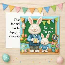 Besondere Lehrerin Frohe Ostern Grußkarte Feiertagskarte