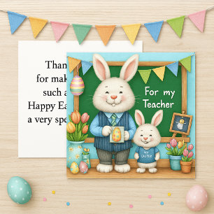Besondere Lehrerin Frohe Ostern Grußkarte Feiertagskarte