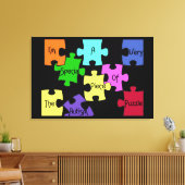 Besondere Leinwand des Autismus Puzzle Premium (Insitu (Wohnzimmer))