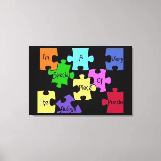 Besondere Leinwand des Autismus Puzzle Premium (Vorderseite)