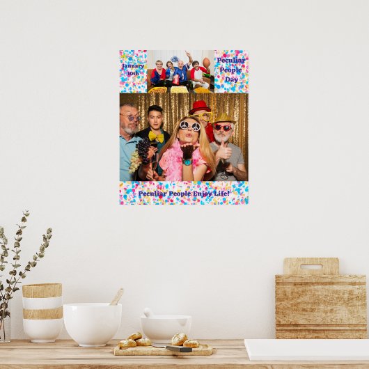 Besondere Leute genießen das Leben! Holiday Poster (Küche)