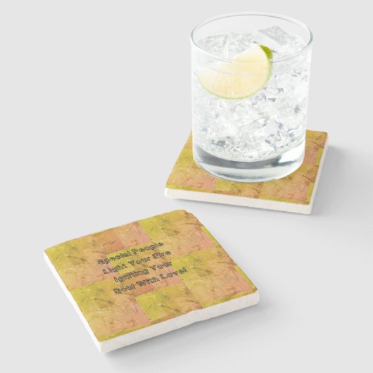 Besondere Leute Steinuntersetzer (Seitenansicht)