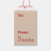 Besondere Lieferung Nordpol Weihnachtsmarken Geschenkanhänger (Vorderseite)