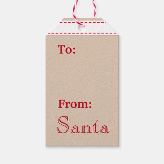 Besondere Lieferung Nordpol Weihnachtsmarken Geschenkanhänger (Vorderseite)