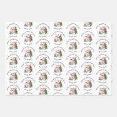 Besondere Lieferung Personalisiert Santa Briefmark Geschenkpapier Set (Vorderseite 3)