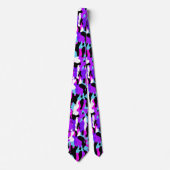 Besondere Lila Camouflage Neck Tie Krawatte (Vorderseite)