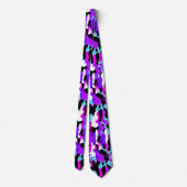 Besondere Lila Camouflage Neck Tie Krawatte (Rückseite)