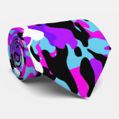 Besondere Lila Camouflage Neck Tie Krawatte (Gerollt)