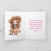 BESONDERE MÄDCHENKARTE DANKESKARTE (Innenseite)