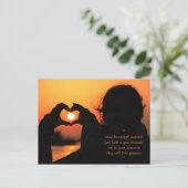 Besondere Momente - Liebe Postkarte (Stehend Vorderseite)