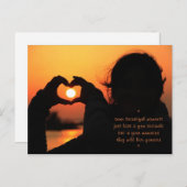 Besondere Momente - Liebe Postkarte (Vorne/Hinten)