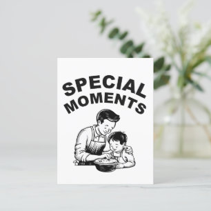 Besondere Momente Vatertag Postkarte