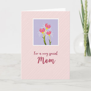 Besondere Mutter Blumenkarte Karte