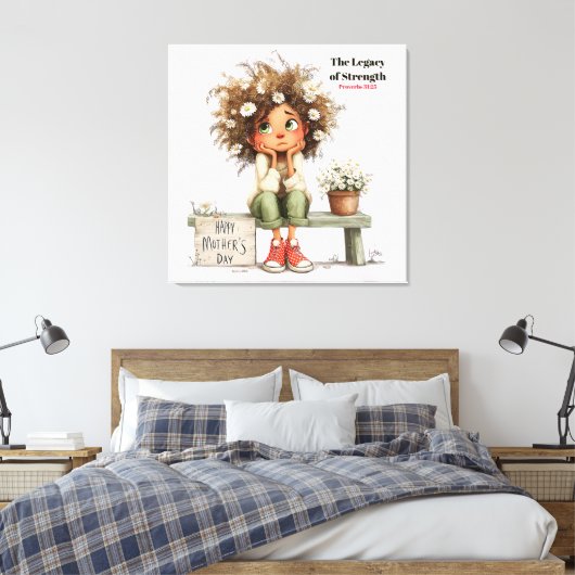 Besondere Mutter (Erinnerung) Leinwanddruck (Insitu (Schlafzimmer))