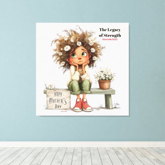 Besondere Mutter (Erinnerung) Leinwanddruck (Insitu (Holzboden))