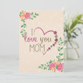 Besondere Muttertagskarte Dankeskarte (Stehend Vorderseite)