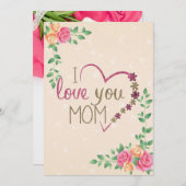 Besondere Muttertagskarte Dankeskarte (Vorne/Hinten)