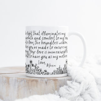 Besondere Nachricht für Mama, Dankeschön-Tasse Kaffeetasse