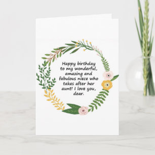 ***BESONDERE NIECS- UND JUNGE LADY'S** GEBURTSTAGS KARTE