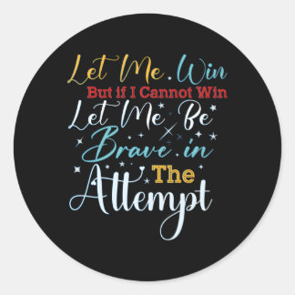 Besondere Olympia Ließ mir gewinnen Runder Aufkleber