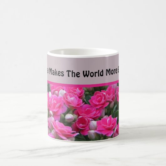 Besondere Oma Beautiful Garden Blütenrosa Blume Kaffeetasse (Mittel)