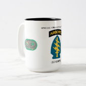 BESONDERE OPERATIONSFORCES (EUROPA)  ZWEIFARBIGE TASSE (Vorderseite Links)