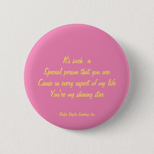 Besondere Person Button (Vorderseite)