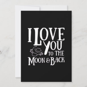 Besondere Person, die ich liebe, bis zum Mond und  Feiertagskarte