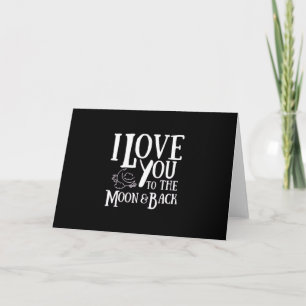 Besondere Person, die ich liebe, bis zum Mond und Karte