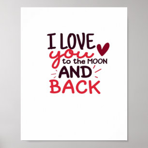 Besondere Person, die ich liebe, bis zum Mond und  Poster