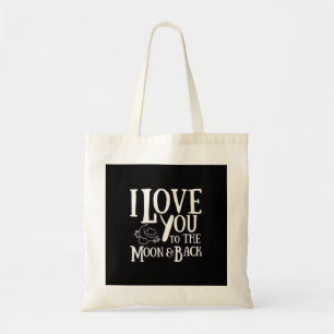 Besondere Person, die ich liebe, bis zum Mond und Tragetasche