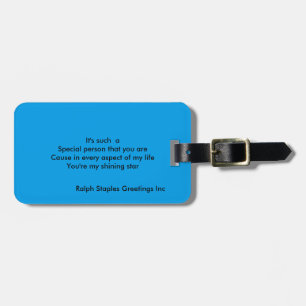 Besondere Person Gepäckanhänger