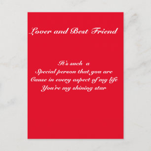 Besondere Person Postkarte